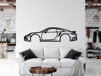 2022 911 Turbo S Metal Car Wall Art