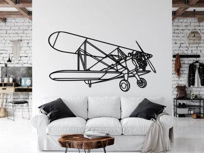 Boeing-Stearman Model 75 Metal Aircraft Wall Art