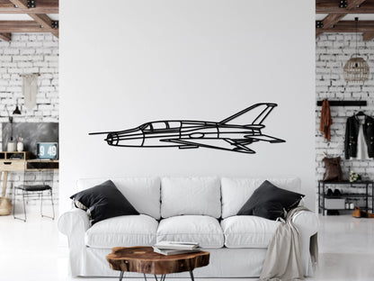 MiG 21 Metal Aircraft Wall Art