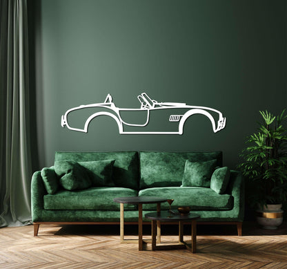 1965 Shelby Cobra Silhouette Metal Car Wall Art - Artifay Decor