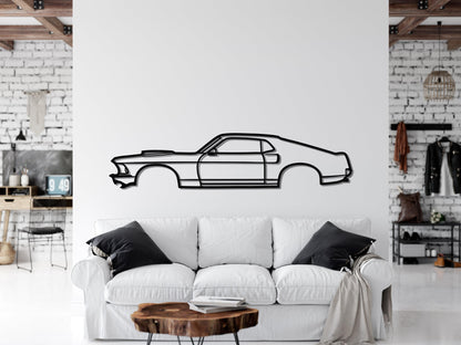 1967 Ford Mustang Metal Car Wall Art - Artifay Decor