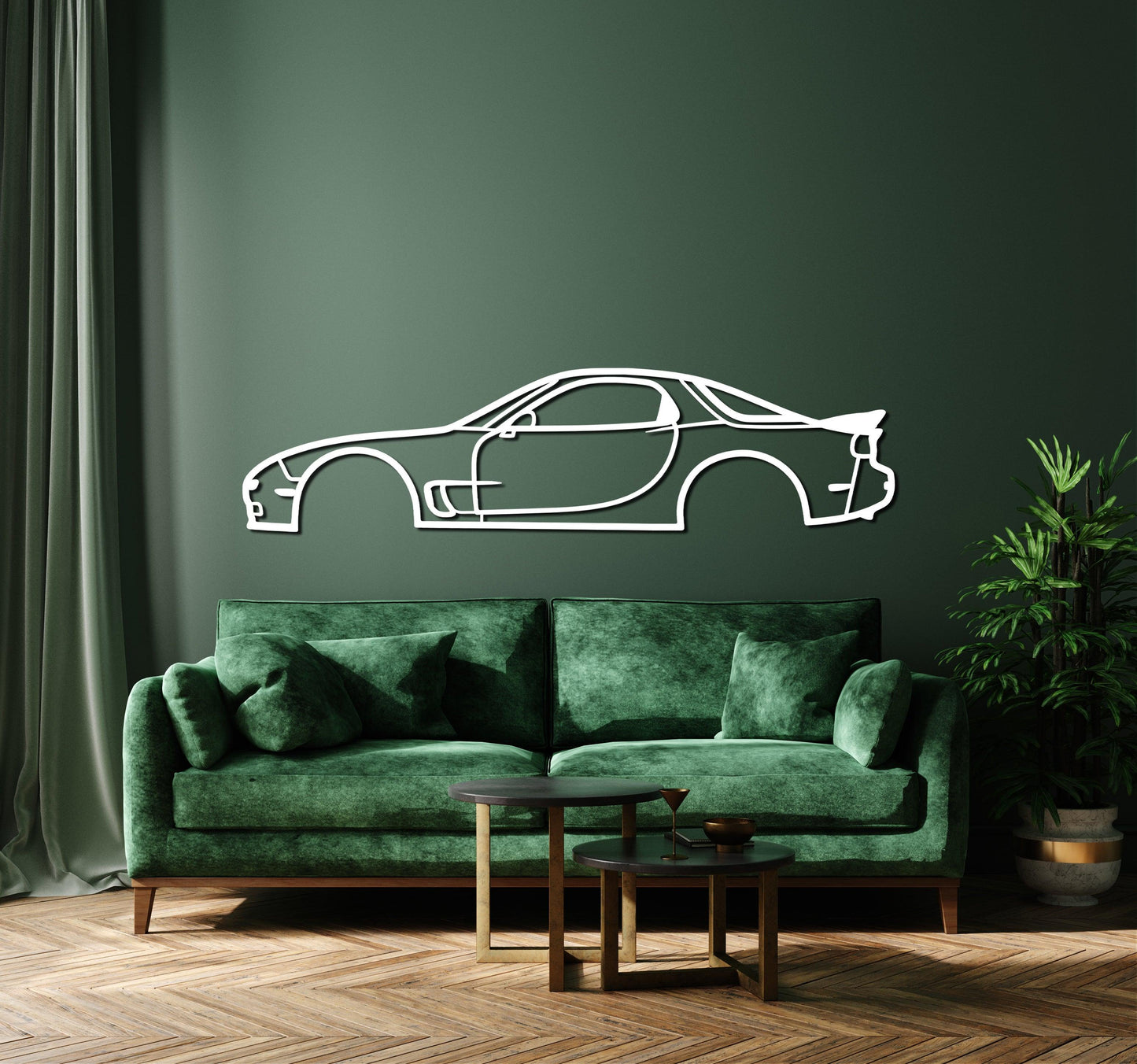 1994 Mazda RX7 Metal Car Wall Art - Artifay Decor