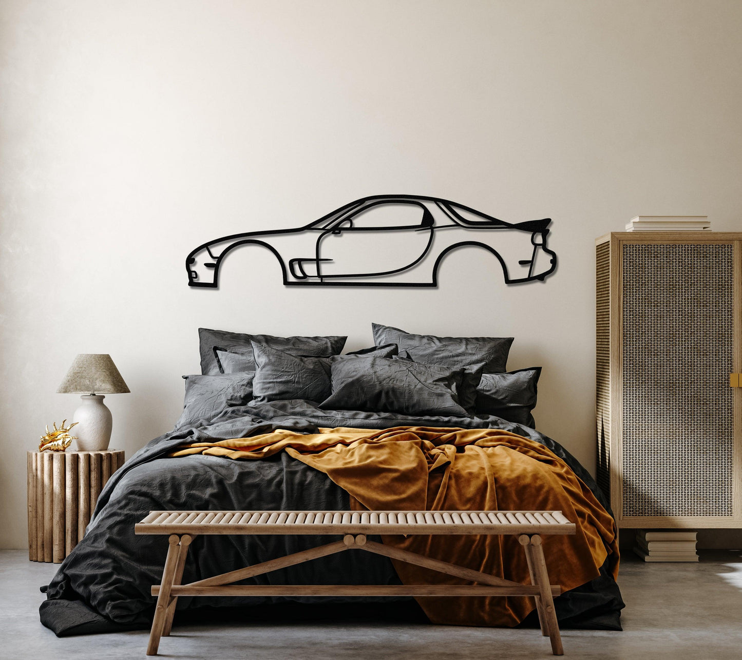 1994 Mazda RX7 Metal Car Wall Art - Artifay Decor