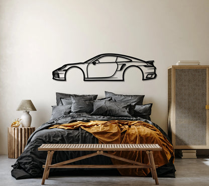 2022 911 Turbo S Metal Car Wall Art