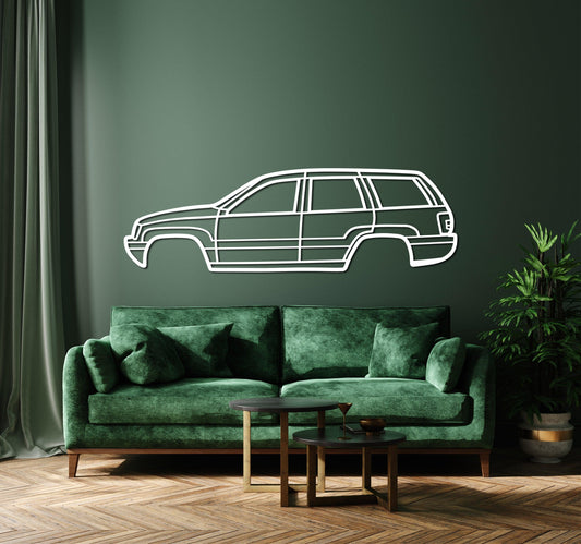 2000 Jeep Grand Cherokee Metal Car Wall Art - Artifay Decor