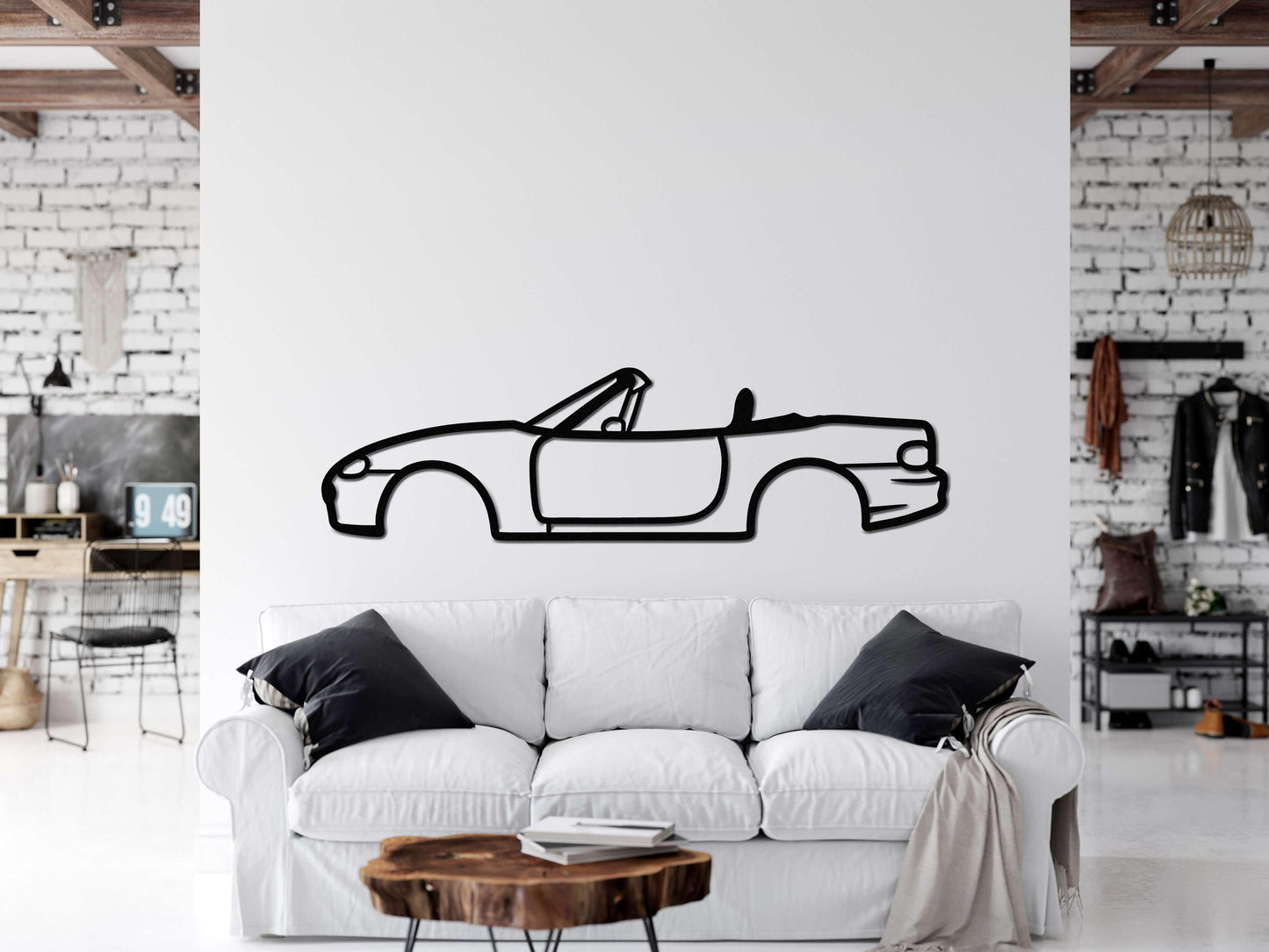 2002 Mazda Miata Metal Wall Decoration, Housewarming Gift - Artifay Decor