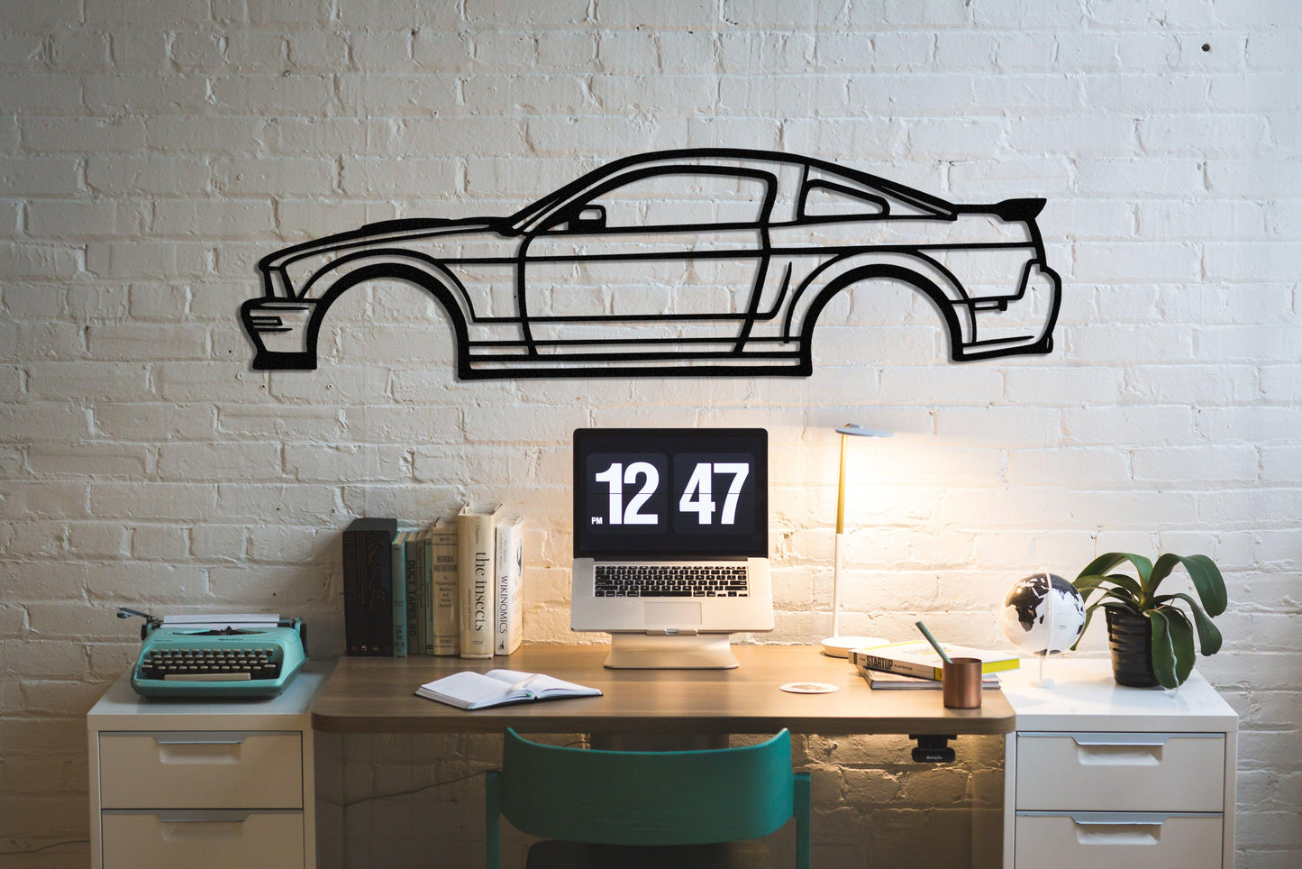 2006 Ford Mustang Metal Car Silhouette - Artifay Decor