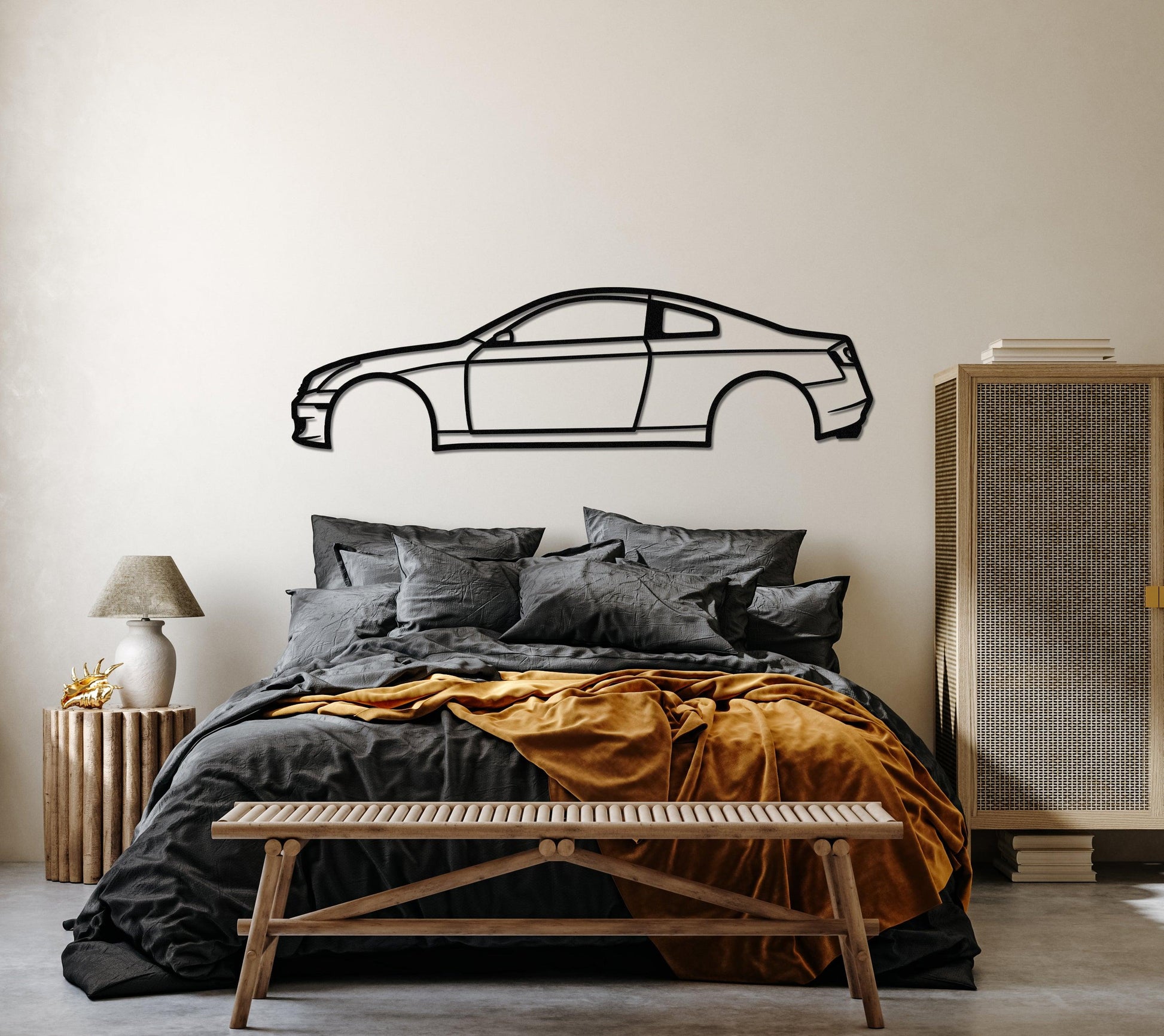 2006 Infınıtı G35 Coupe Metal Car Wall Art - Artifay Decor