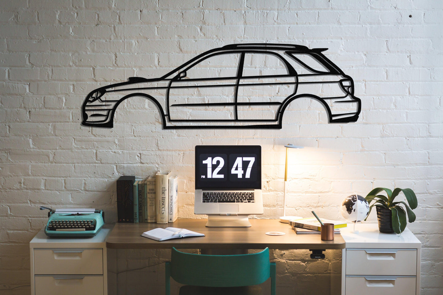 2006 Subaru Impreza Wagon Metal Car Wall Art - Artifay Decor