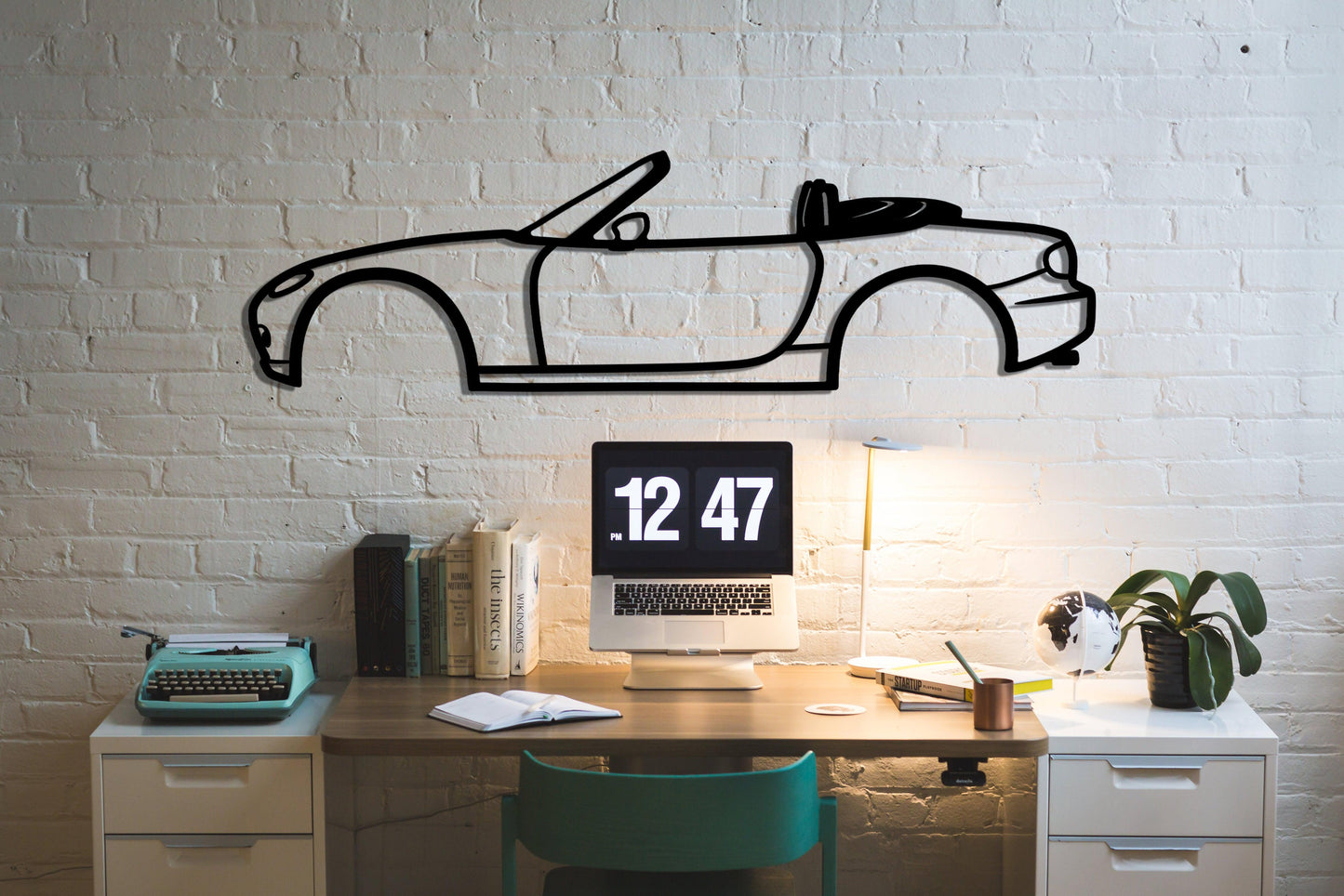 2008 Mazda Miata MX5 Metal Car Wall Art - Artifay Decor