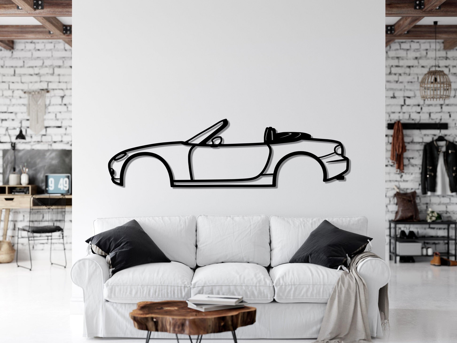 2008 Mazda Miata MX5 Metal Car Wall Art - Artifay Decor