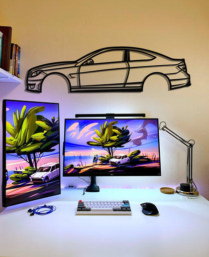 2012 Mercedes C63 AMG Metal Car Wall Art - Artifay Decor