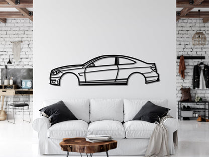 2012 Mercedes C63 AMG Metal Car Wall Art - Artifay Decor