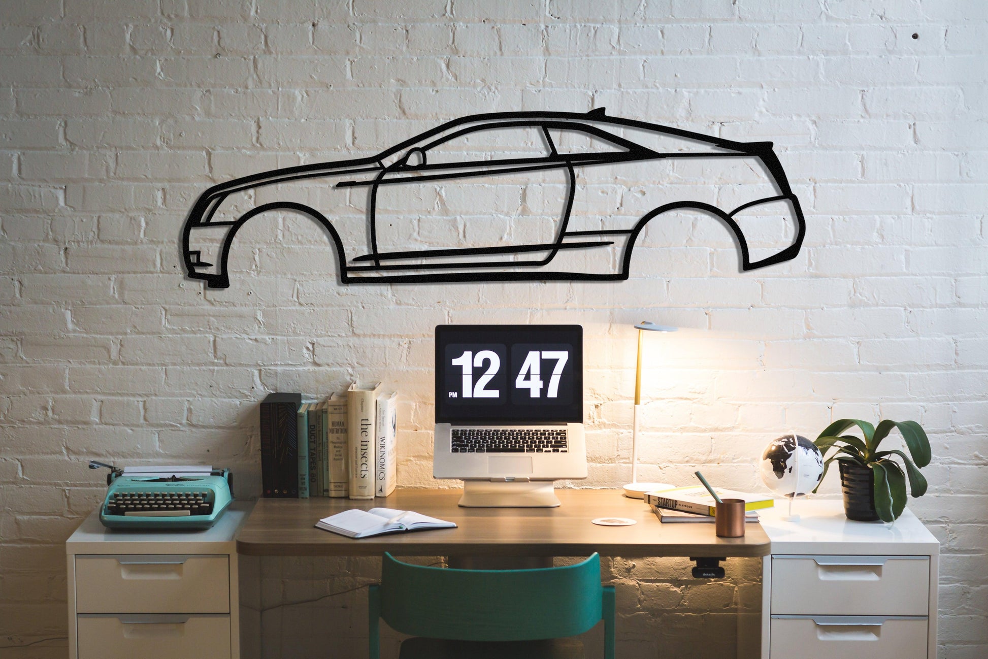 2013 Cadillac CTS Coupe Metal Car Silhouette - Artifay Decor