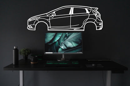 2013 Ford Fiesta ST Metal Car Wall Art - Artifay Decor