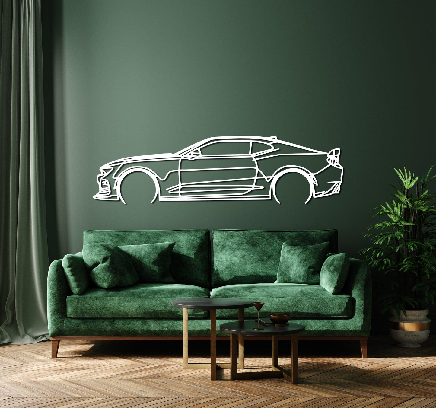 2015 Camaro SS Metal Car Wall Art - Artifay Decor