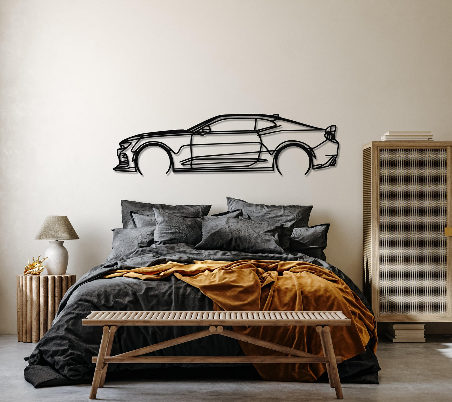 2015 Camaro SS Metal Car Wall Art - Artifay Decor