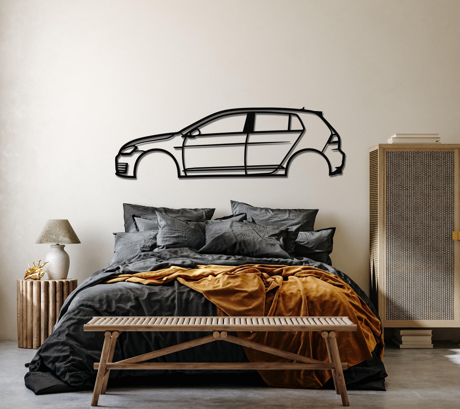 2015 Golf GTI Metal Car Wall Art - Artifay Decor