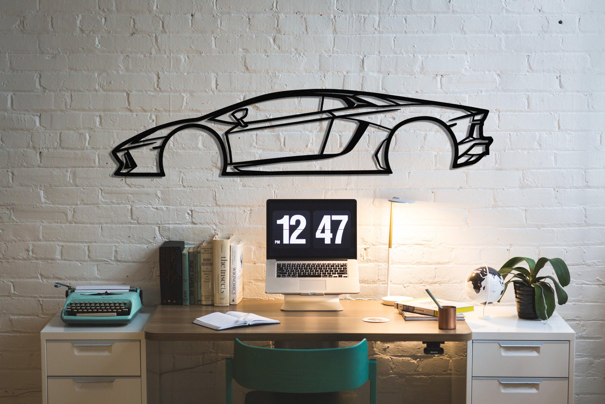 2015 Lamborghini Aventador Metal Car Wall Art - Artifay Decor