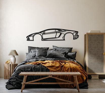 2015 Lamborghini Aventador Metal Car Wall Art - Artifay Decor