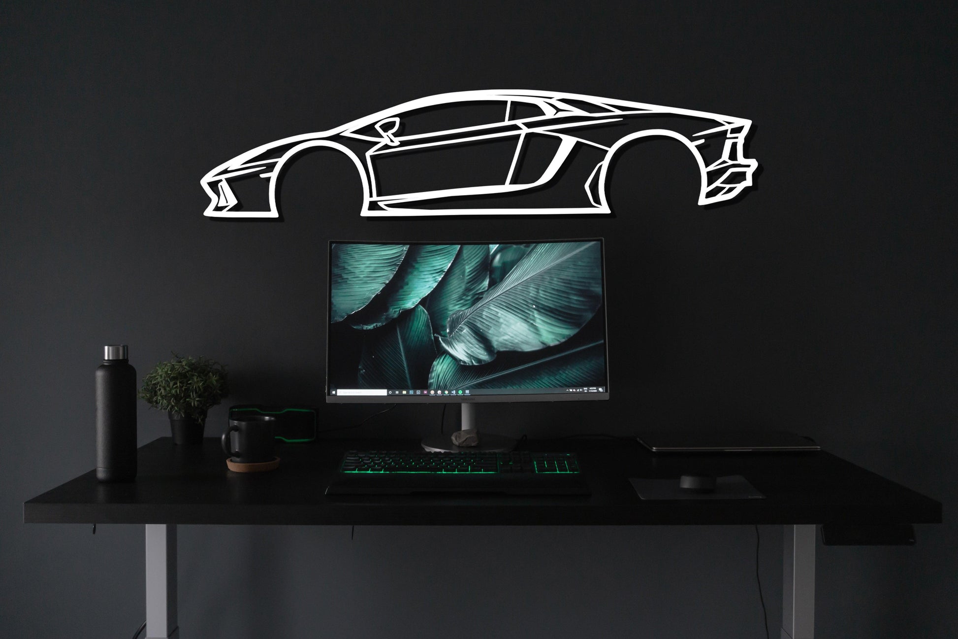 2015 Lamborghini Aventador Metal Car Wall Art - Artifay Decor