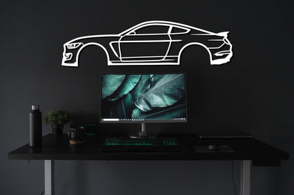 2015 Mustang Gt S550 Metal Car Wall Art - Artifay Decor