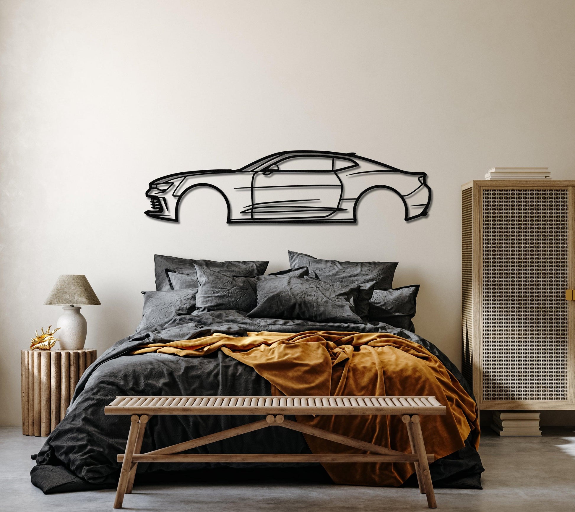 2017 Camaro SS Metal Car Wall Art - Artifay Decor