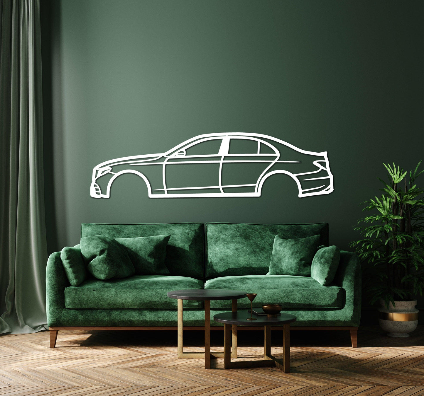 2017 Mercedes E300 Metal Wall Decor, Housewarming Gift - Artifay Decor