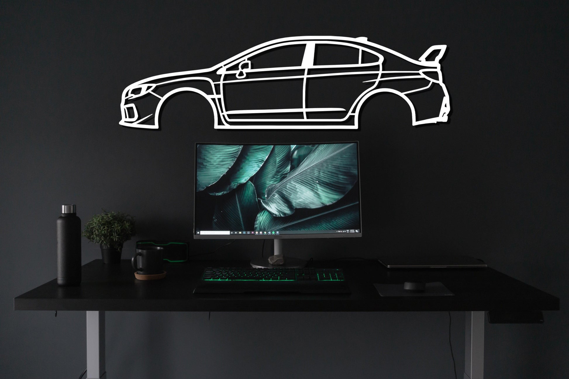 2018 Subaru WRX STI Metal Car Wall Art - Artifay Decor