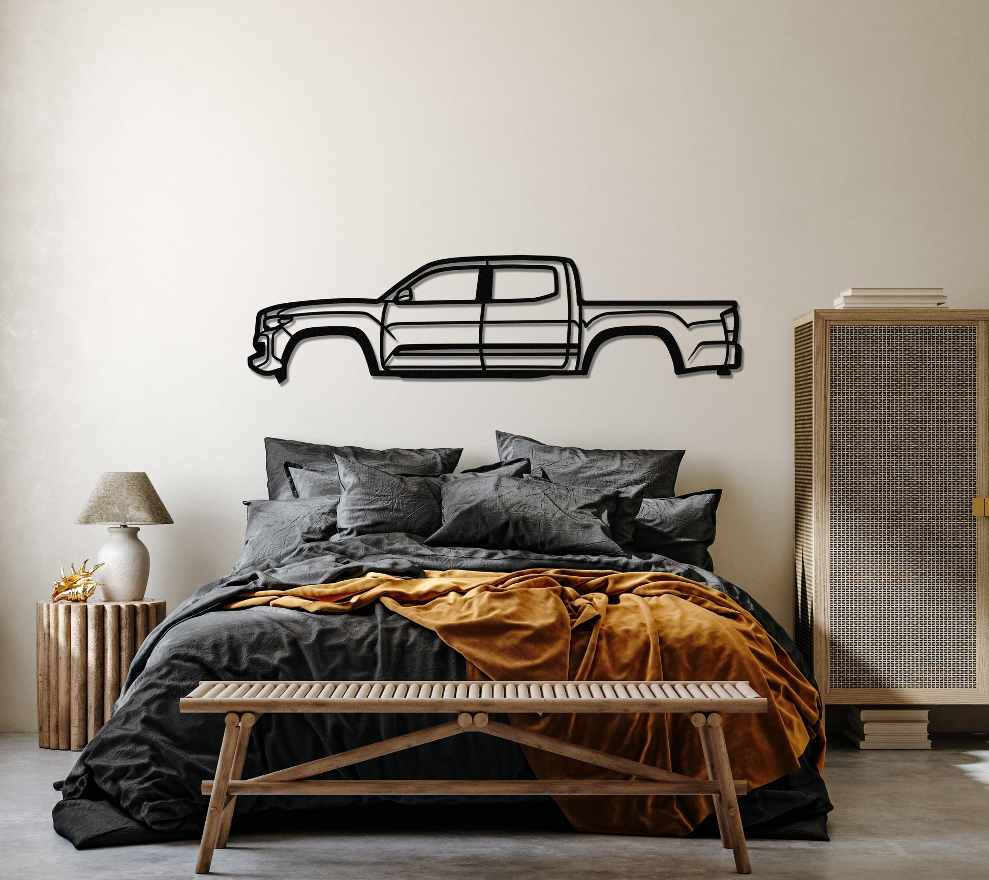 2020 Toyota Tacoma Metal Car Wall Art - Artifay Decor