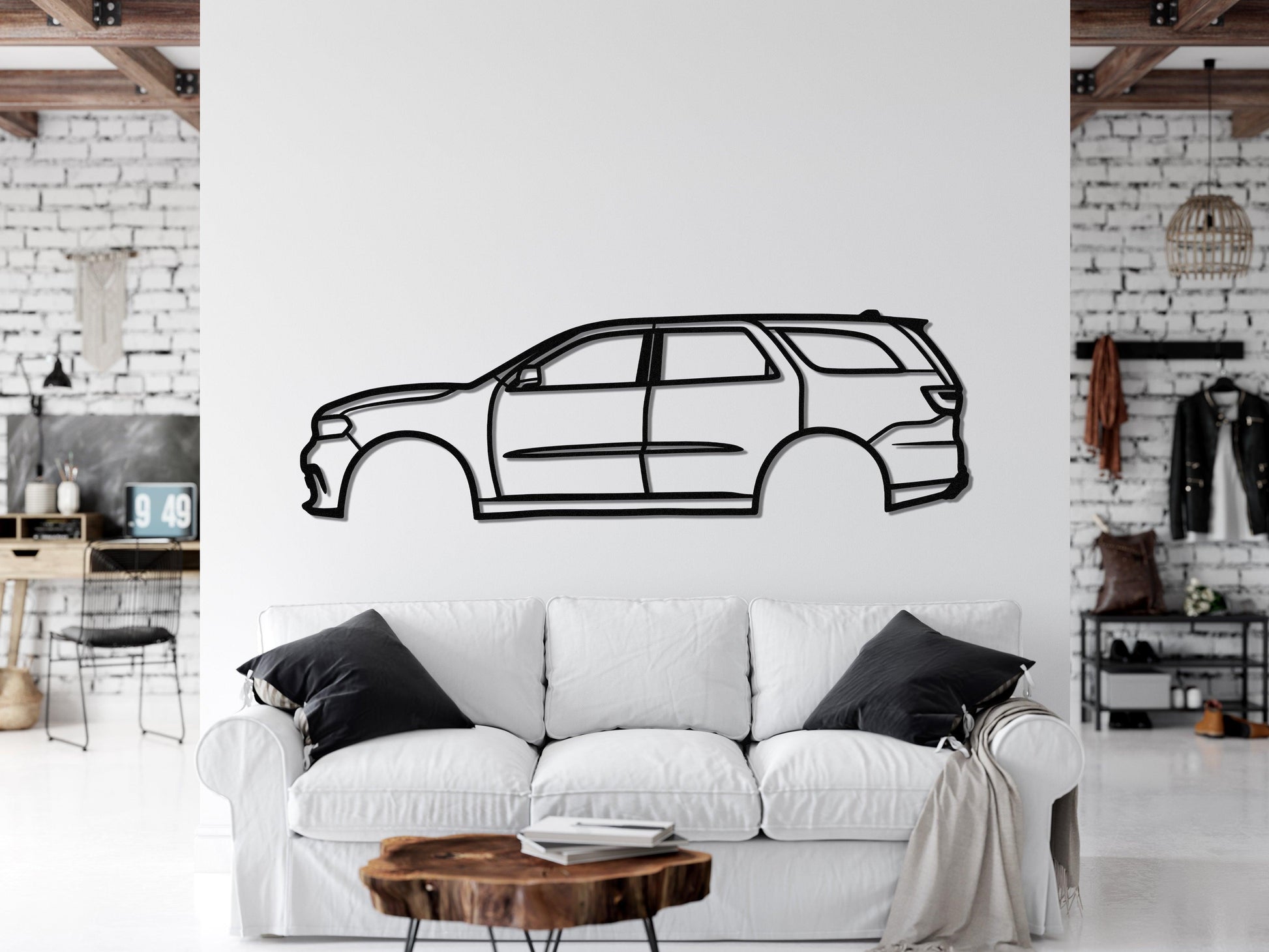 2022 Dodge Durango SRT Metal Car Wall Art - Artifay Decor