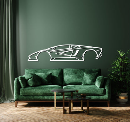 2022 Lamborghini Countach Metal Car Wall Art - Artifay Decor