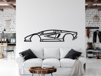 2022 Lamborghini Countach Metal Car Wall Art - Artifay Decor