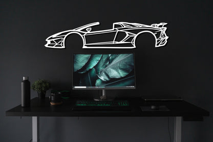 2022 Lamborghini Svj Metal Car Wall Art - Artifay Decor