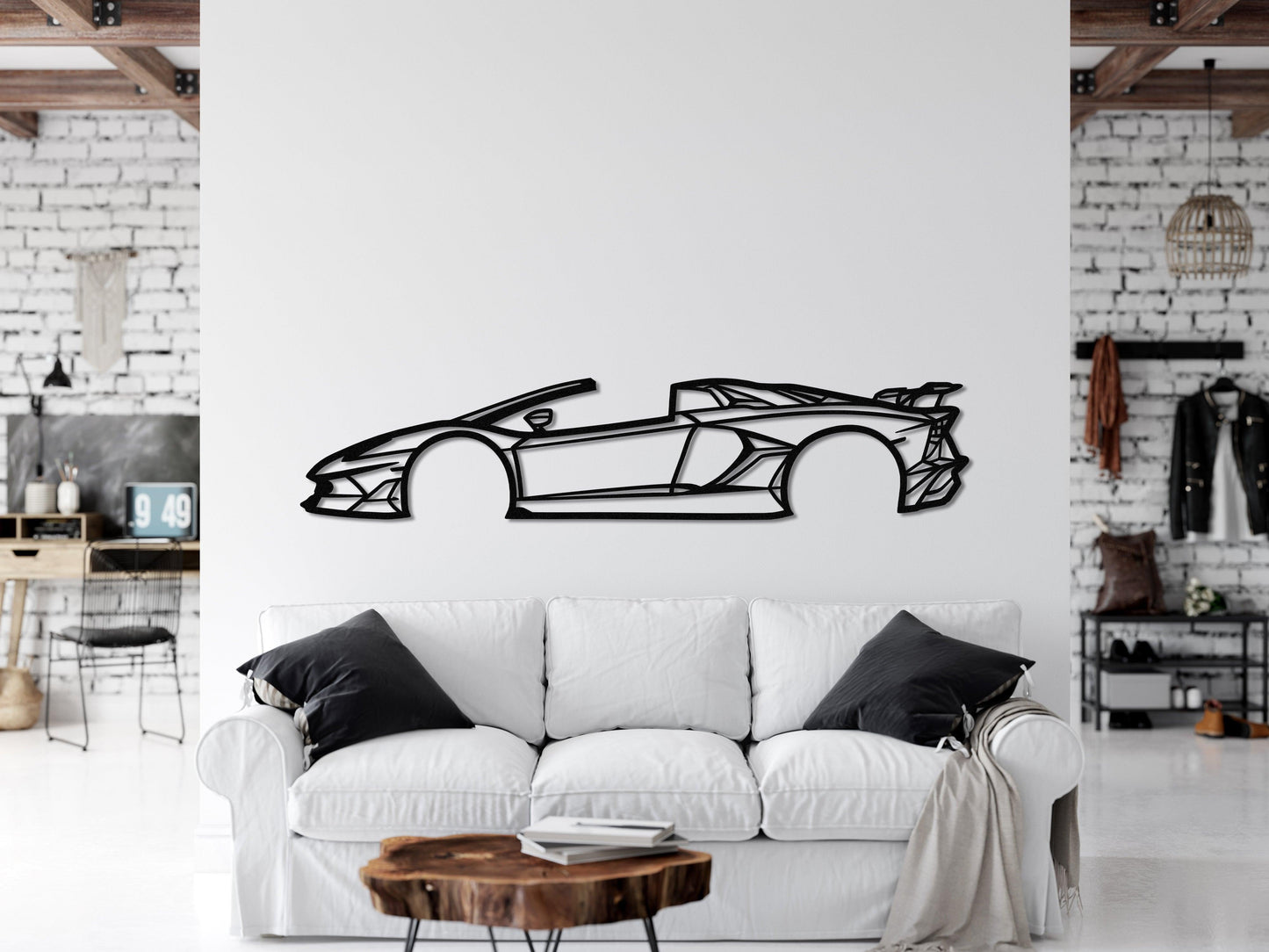 2022 Lamborghini Svj Metal Car Wall Art - Artifay Decor