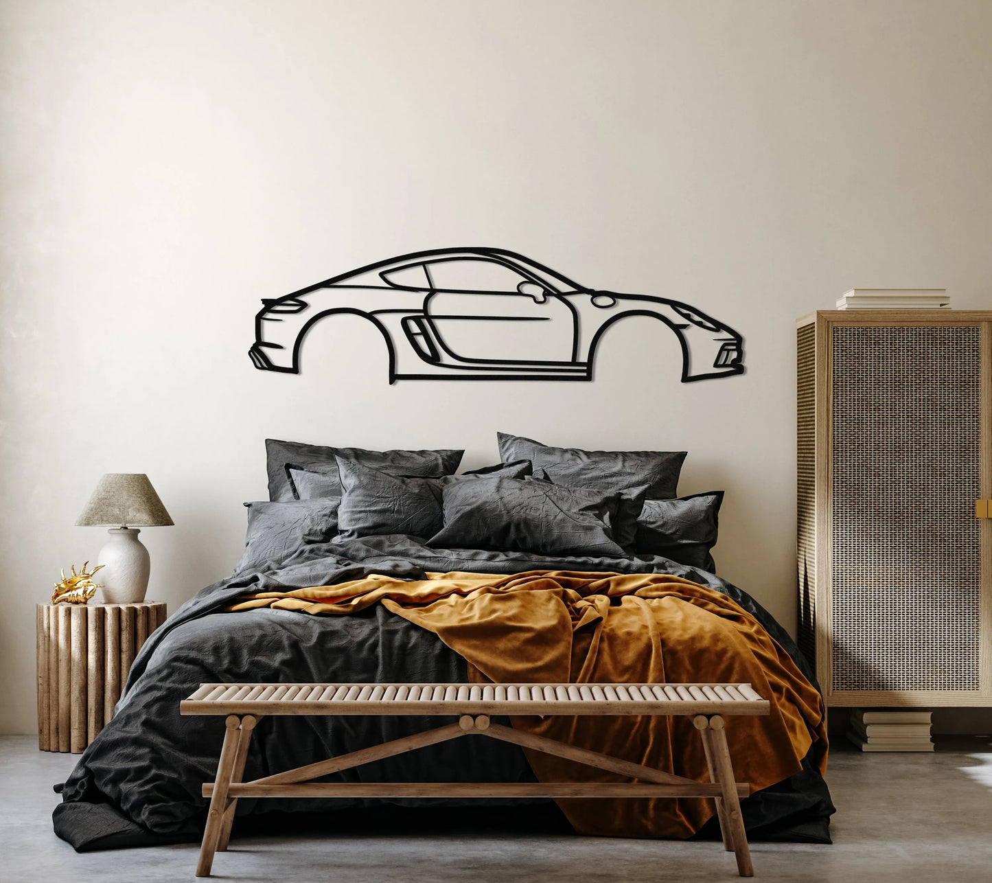 2021 718 Cayman GTS Metal Car Wall Art