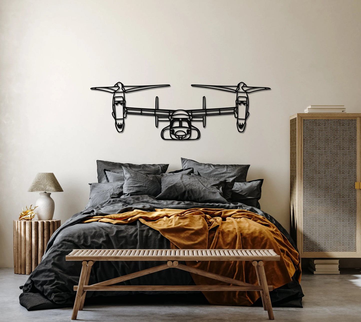 V-22 Osprey Metal Aircraft Wall Art