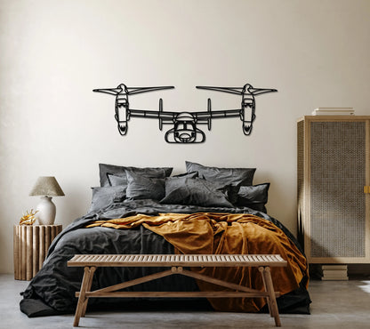 V-22 Osprey Metal Aircraft Wall Art