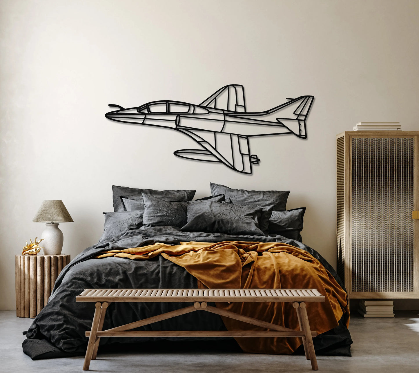 TA-4J Skyhawk Metal Aircraft Wall Art