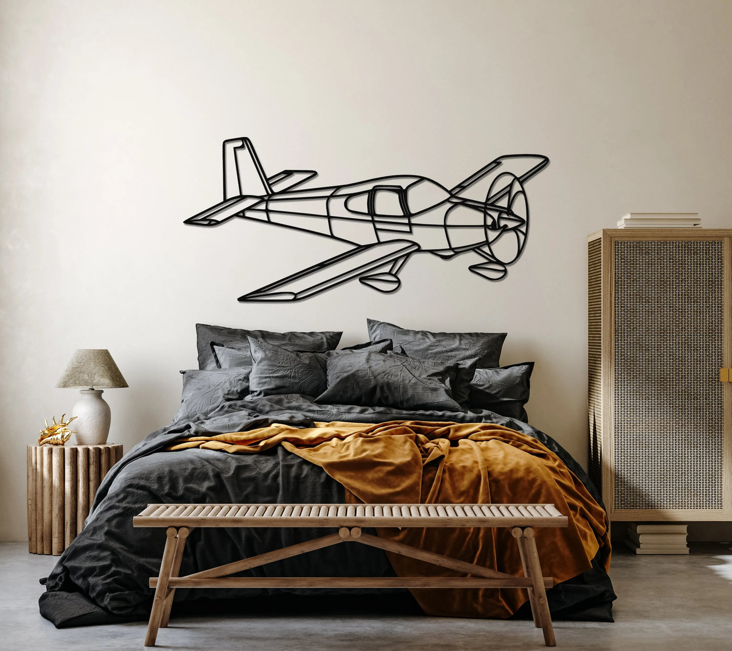 Rv 10 Airplane Metal Wall Art