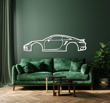 2022 911 Turbo S Metal Car Wall Art