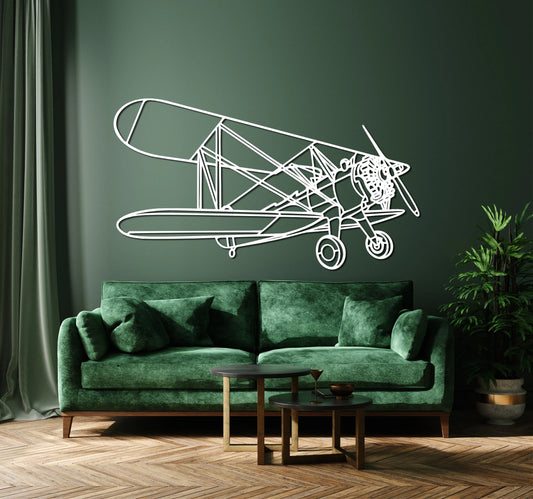 Boeing-Stearman Model 75 Metal Aircraft Wall Art