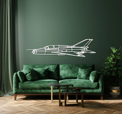 MiG 21 Metal Aircraft Wall Art