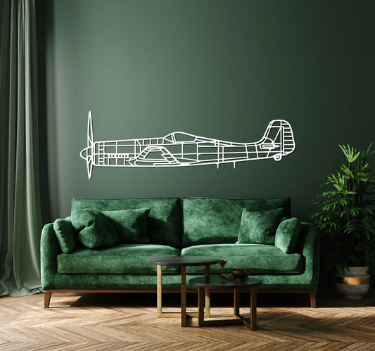 Ta 152 H-1 Metal Aircraft Wall Art