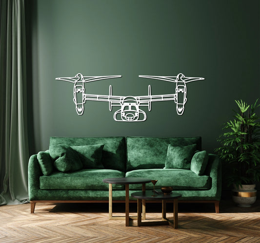 V-22 Osprey Metal Aircraft Wall Art