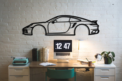 2022 911 Turbo S Metal Car Wall Art