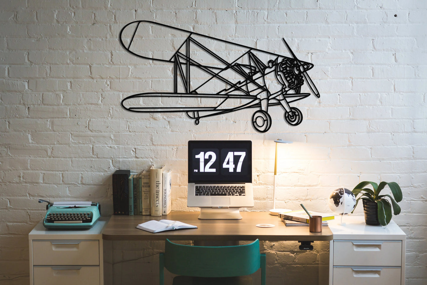 Boeing-Stearman Model 75 Metal Aircraft Wall Art