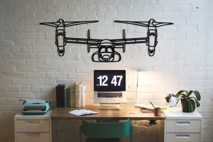 V-22 Osprey Metal Aircraft Wall Art