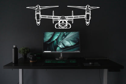 V-22 Osprey Metal Aircraft Wall Art