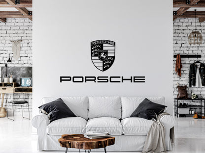 Metal Car Emblem Wall Art